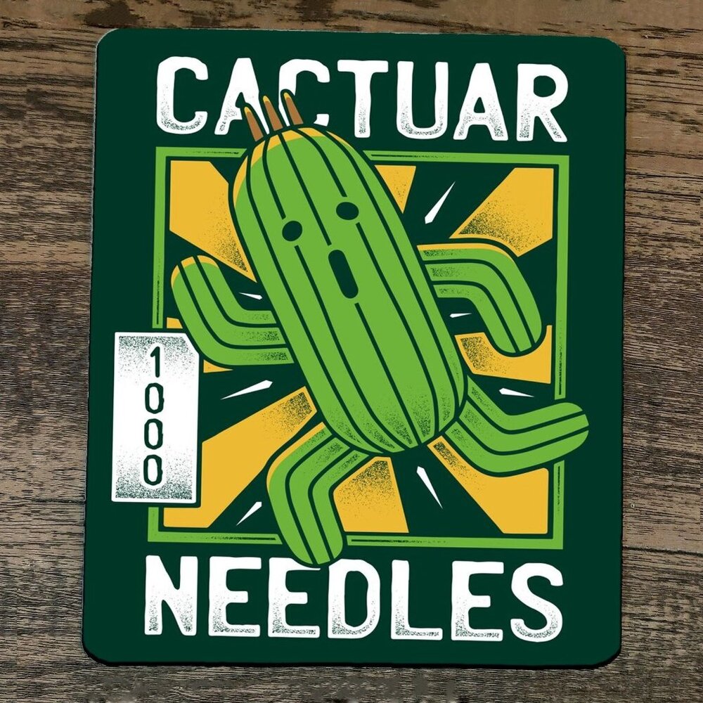 Mouse Pad Cactuar 1000 Needles Final‎ Fantasy Video Game